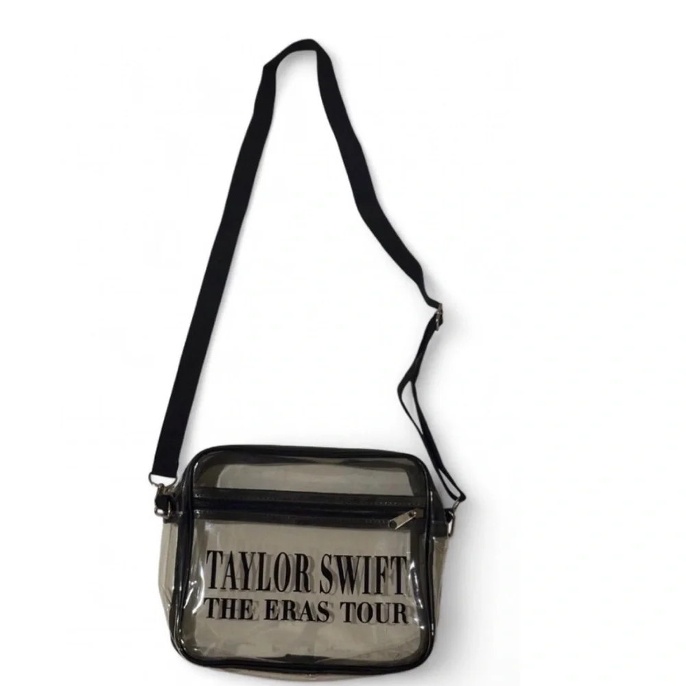Taylor Swift Eras Tour Clear Stadium Approved Crossbody Bag Purse Zip Top - Picture 2 of 9